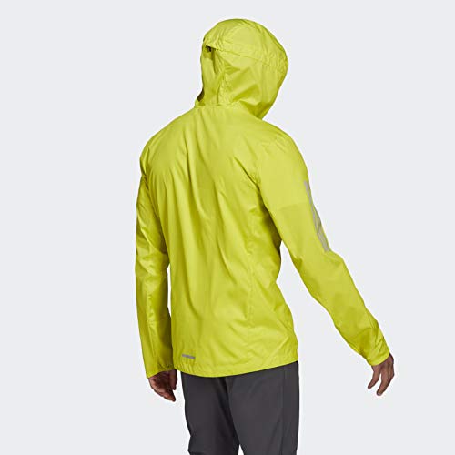 adidas Own The Run Hooded Wind Jacket Men's, Yellow, Size M
