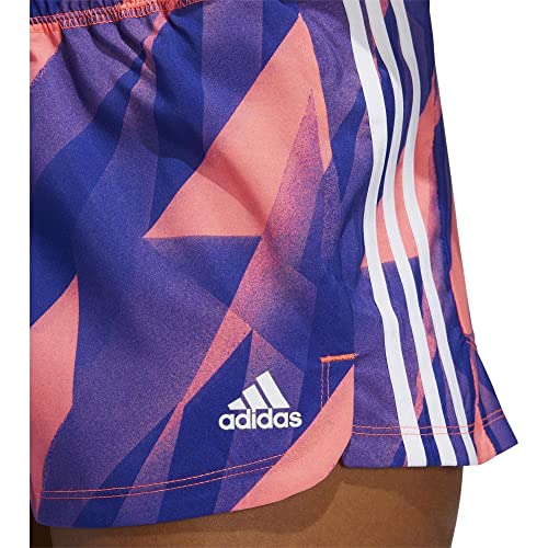 adidas Pacer 3S H2C Pantalón Corto, Mujer, rossen/Blanco, XS