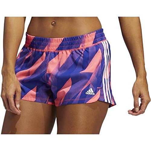 adidas Pacer 3S H2C Pantalón Corto, Mujer, rossen/Blanco, XS