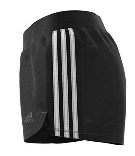 adidas Pacer 3S Knit Pantalones Cortos de Deporte, Mujer, Black/White, XL