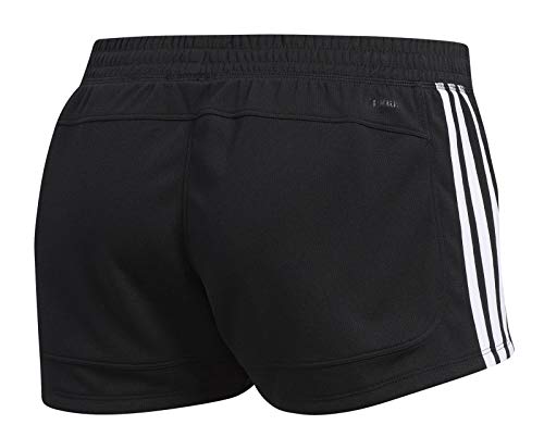 adidas Pacer 3S Knit Pantalones Cortos de Deporte, Mujer, Black/White, XL