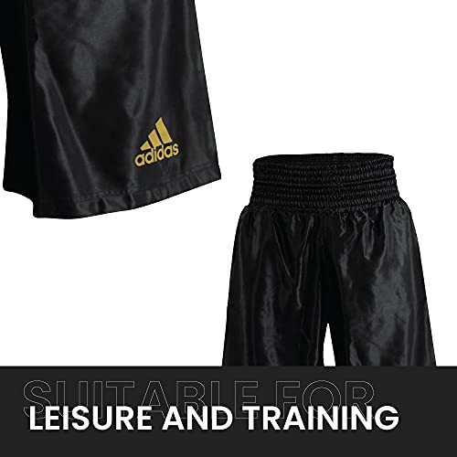 adidas Pantalones Cortos Unisex de satén de Entrenamiento de Boxeo,