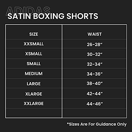adidas Pantalones Cortos Unisex de satén de Entrenamiento de Boxeo,
