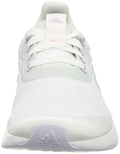 adidas QT Racer Sport, Road Running Shoe Mujer, Cloud White/Purple Tint/Solar Red, 38 EU