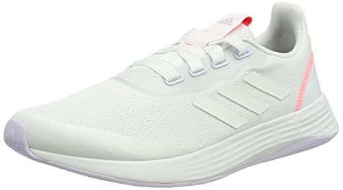 adidas QT Racer Sport, Road Running Shoe Mujer, Cloud White/Purple Tint/Solar Red, 38 EU