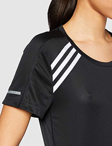 adidas Run IT tee TS Camiseta de Manga Corta, Mujer, Negro, 2XS