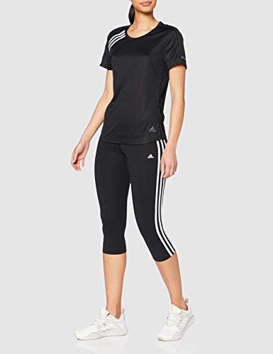 adidas Run IT tee TS Camiseta de Manga Corta, Mujer, Negro, 2XS