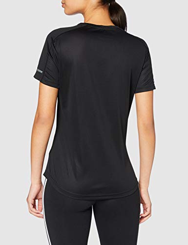 adidas Run IT tee TS Camiseta de Manga Corta, Mujer, Negro, 2XS