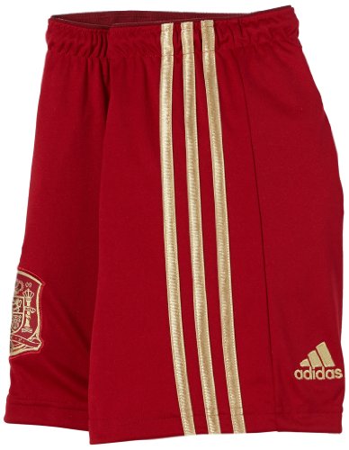 adidas Selección Española de Fútbol - Pantalones cortos de fútbol para niño, Rojo, 164