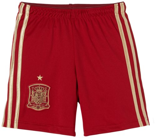 adidas Selección Española de Fútbol - Pantalones cortos de fútbol para niño, Rojo, 164