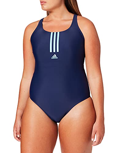 adidas SH3.RO Mid 3S S Swimsuit, Team Navy Blue/Pulse Aqua, 42 Women's