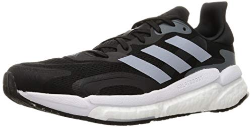 adidas Solar Boost 21 M, Zapatillas para Correr Hombre, Core Black/Halo Silver/Grey Six, 44 EU