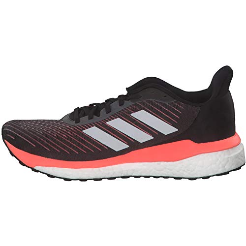 Adidas Solar Drive 19 M, Zapatillas Running Hombre, Negro (Core Black/Dash Grey/Signal Coral), 44 2/3 EU