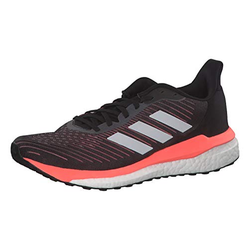 Adidas Solar Drive 19 M, Zapatillas Running Hombre, Negro (Core Black/Dash Grey/Signal Coral), 44 2/3 EU
