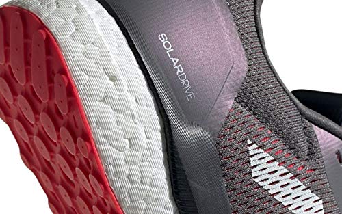 adidas Solar Drive Neutralschuh Herren-Grau, Weiß, Zapatillas de Running Calzado Neutro Hombre, Gris Carbon, 42 EU