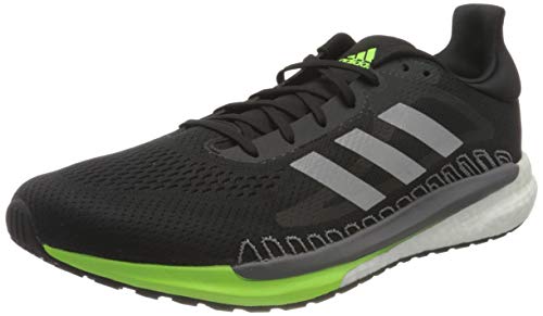 adidas Solar Glide 3, Zapatillas de Atletismo Hombre, Cblack/Silvmt/Siggnr, 44 EU