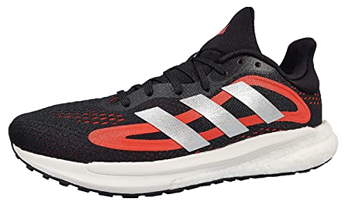 adidas Solar Glide 4 M, Zapatillas para Caminar Hombre, Cblack Silvmt Solred, 46 2/3 EU