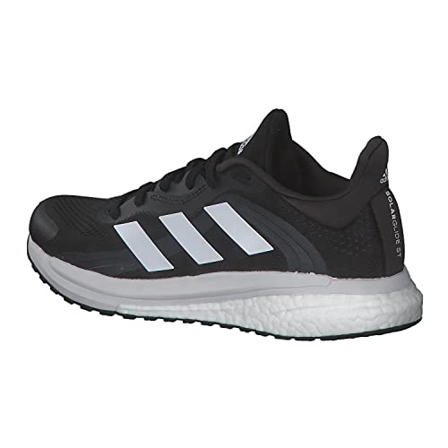 adidas Solar Glide 4 ST W, Zapatillas de Running Mujer, NEGBÁS/FTWBLA/GRISEI, 38 2/3 EU