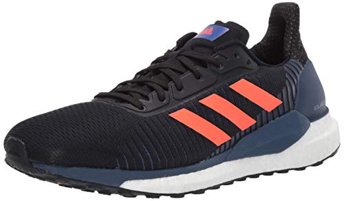 adidas Solar Glide St 19 M Zapatillas de correr para hombre, Negro/Solar Rojo/Indigo, 48 EU