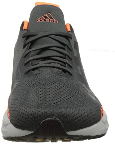 adidas Solar Glide ST M, Zapatillas para Correr Hombre, Grey Six/Core Black/Screaming Orange, 42 2/3 EU