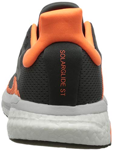 adidas Solar Glide ST M, Zapatillas para Correr Hombre, Grey Six/Core Black/Screaming Orange, 42 2/3 EU