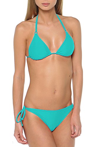 adidas Solid Bikini para Mujer, Mujer, Bikini Solid, Shock Green/White, 36