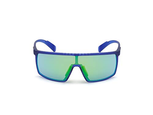 adidas SP0004 Gafas, Matte Blue/Green Mirror, 00 Unisex Adulto