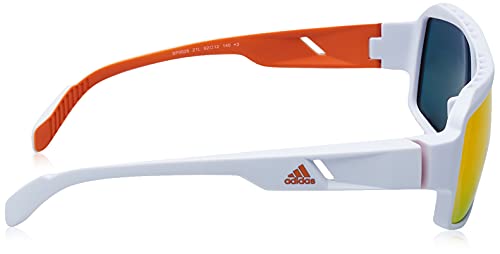 adidas SP0026 Gafas, Blanco/Naranja, Talla única Unisex Adulto