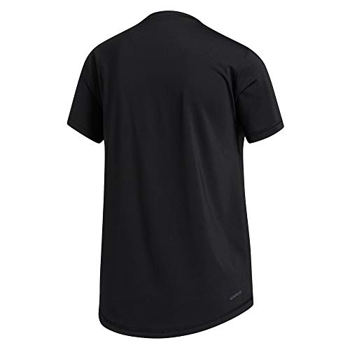 adidas Tech Bos tee Camiseta de Manga Corta, Mujer, Black/White, L