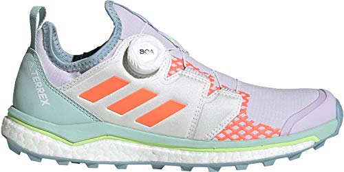 adidas Terrex Agravic Boa W, Zapatillas Deportivas Mujer, Purple Tint/Signal Coral/Green Tint, 40 EU