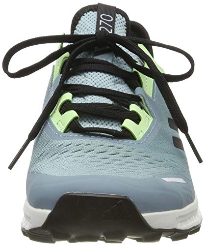 adidas Terrex Agravic Flow W, Zapatillas de Cross Mujer, Gris (Ash Grey S18/Core Black/Glow Green Ash Grey S18/Core Black/Glow Green), 39 1/3 EU