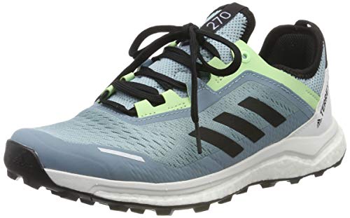 adidas Terrex Agravic Flow W, Zapatillas de Cross Mujer, Gris (Ash Grey S18/Core Black/Glow Green Ash Grey S18/Core Black/Glow Green), 39 1/3 EU