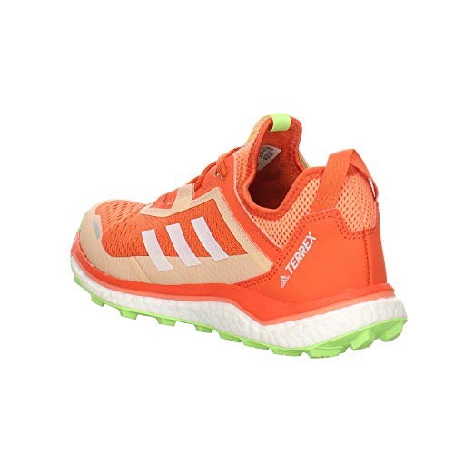 adidas Terrex Agravic Flow W, Zapatillas Deportivas Mujer, Amber Tint/FTWR White/Signal Green, 39 1/3 EU