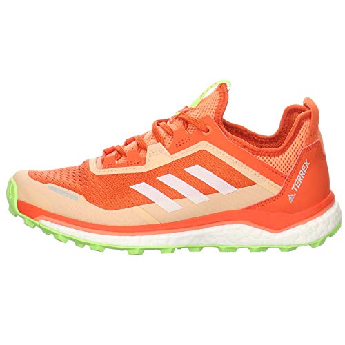 adidas Terrex Agravic Flow W, Zapatillas Deportivas Mujer, Amber Tint/FTWR White/Signal Green, 39 1/3 EU