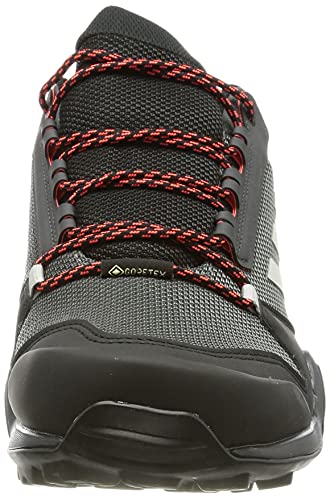 adidas Terrex AX3 GTX, Zapatillas de Senderismo Hombre, Grpudg/Griuno/Rojsol, 43 1/3 EU