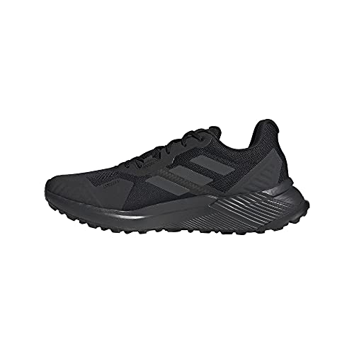 adidas Terrex SOULSTRIDE, Zapatillas de Trail Running Hombre, NEGBÁS/Carbon/GRISEI, 42 EU