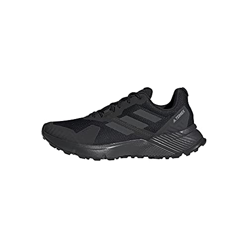 adidas Terrex SOULSTRIDE, Zapatillas de Trail Running Hombre, NEGBÁS/Carbon/GRISEI, 42 EU