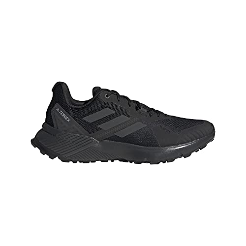 adidas Terrex SOULSTRIDE, Zapatillas de Trail Running Hombre, NEGBÁS/Carbon/GRISEI, 42 EU