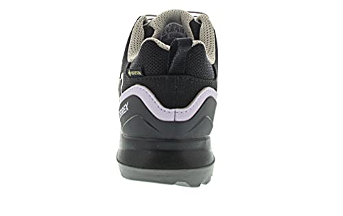 adidas Terrex Swift R2 GTX, Trail Running Shoe Mujer, Core Black/Solid Grey/Purple Tint, 37 1/3 EU