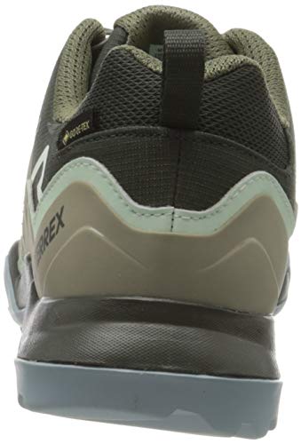 adidas Terrex Swift R2 GTX W, Zapatillas para Carreras de montaña Mujer, Leyenda Tierra/Gris Pluma/Gris Ceniza S18, 34 EU