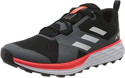 adidas Terrex Two, Zapatillas Deportivas Hombre, Core Black/FTWR White/Solar Red, 43 1/3 EU