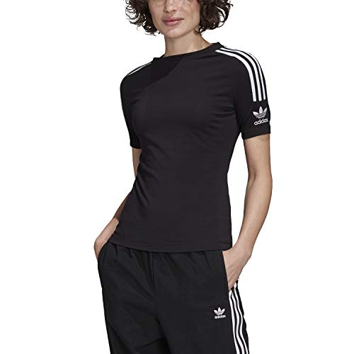 adidas Tight tee Camiseta de Manga Corta, Mujer, Negro (Black/White), 40