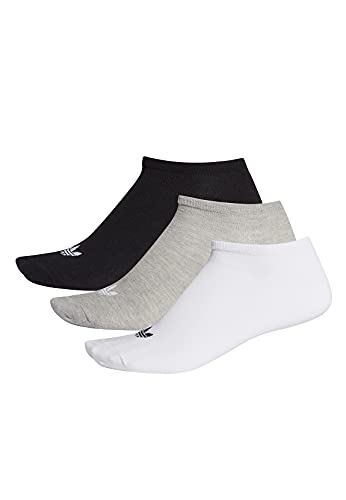 adidas Trefoil Liner - Calcetines unisex para adulto white/black/medium grey heather M