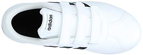 Adidas Vl Court 2.0 Cmf C, Zapatillas de deporte Unisex Niños, Blanco (Ftwr White/Core Black/Ftwr White Ftwr White/Core Black/Ftwr White), 28