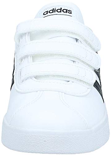Adidas Vl Court 2.0 Cmf C, Zapatillas de deporte Unisex Niños, Blanco (Ftwr White/Core Black/Ftwr White Ftwr White/Core Black/Ftwr White), 30
