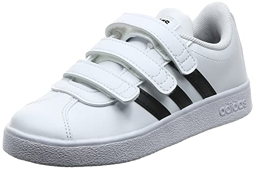 Adidas Vl Court 2.0 Cmf C, Zapatillas de deporte Unisex Niños, Blanco (Ftwr White/Core Black/Ftwr White Ftwr White/Core Black/Ftwr White), 30