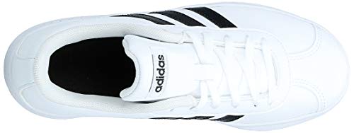 adidas VL Court 2.0 K, Zapatillas Unisex Adulto, Blanco (Footwear White/Core Black/Footwear White), 38 EU