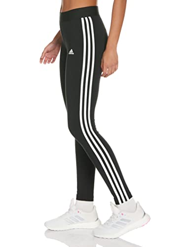 adidas W 3S Leg Leggings, Womens, Black/White, Medium