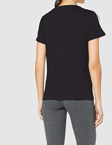 adidas W E 3S Slim tee Camiseta de Manga Corta, Mujer, Negro, XL