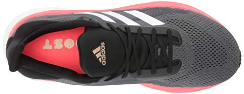 adidas Women's Solar Glide ST 3 Running Shoe, Grey/Crystal White/Pink, 5